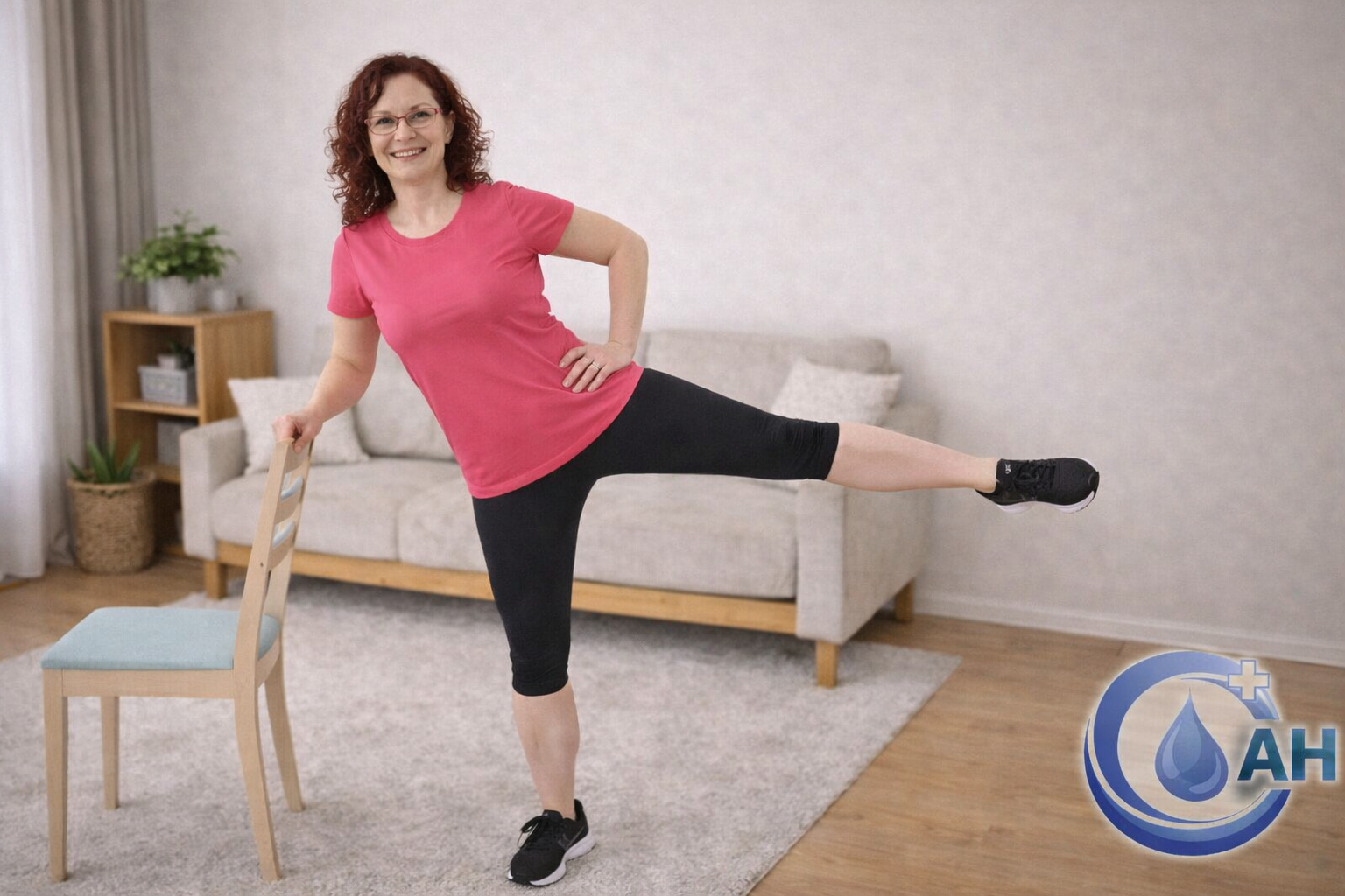 Zvedání nohy do strany 10× každá